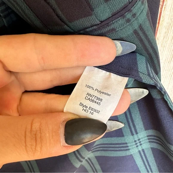 J Crew Casual Green Plaid Flannel XXS - Picture 5 of 7